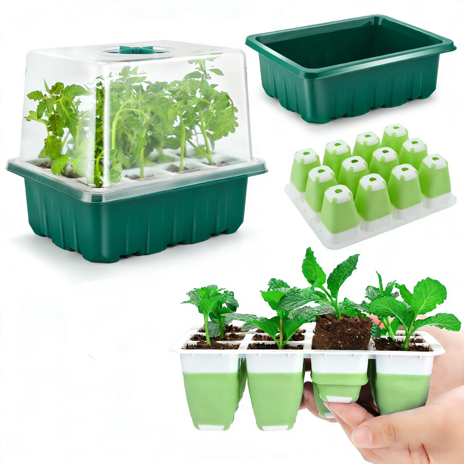 Nursery Plug Tray - Silicone Plug Seedling Pot Kit 12-Cells