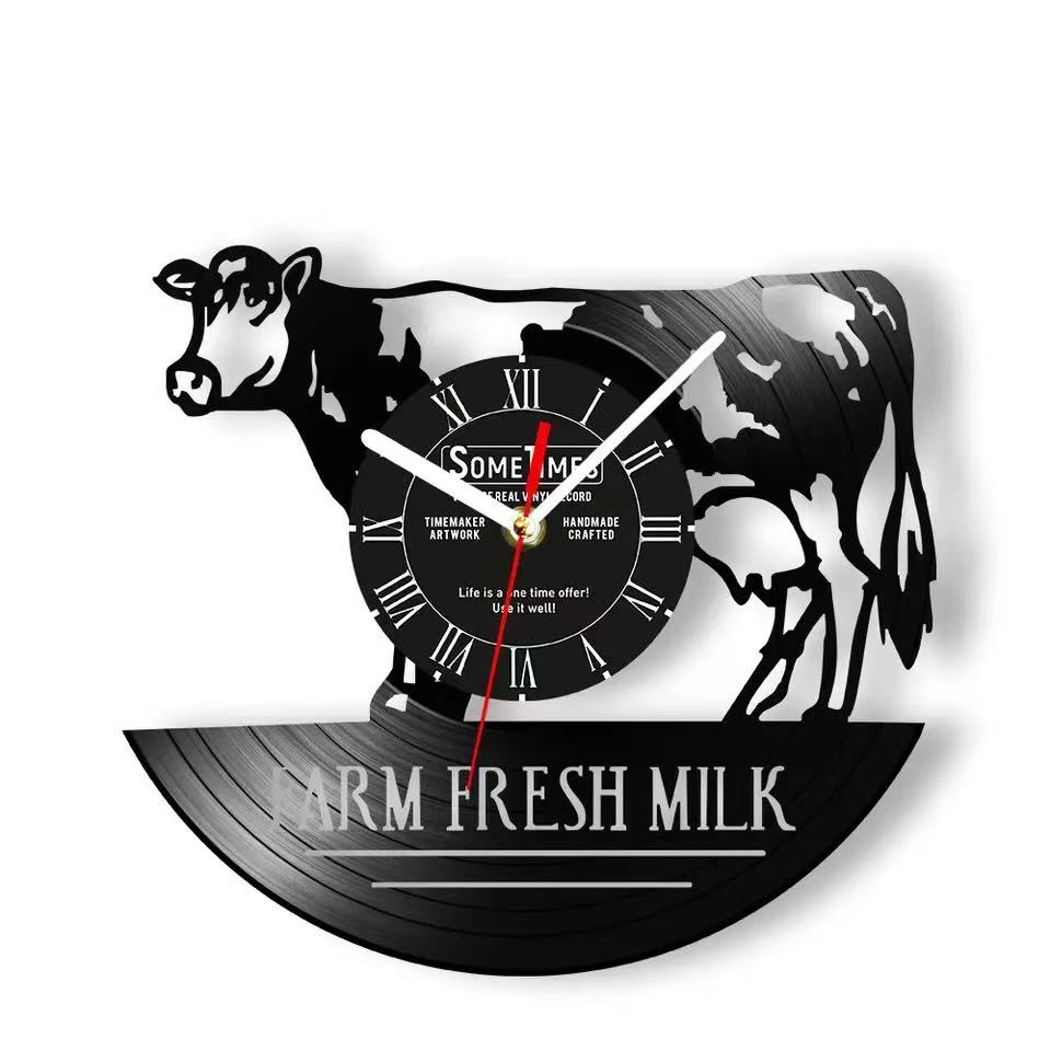 Farming Agriculture Logo - Farm Fresh Milk Art Vinyl Record
