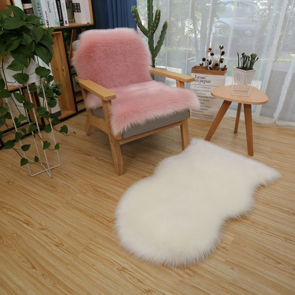 Washable Fluffy Shaggy Long Ha - Cow Mat Rubber 评论和价格