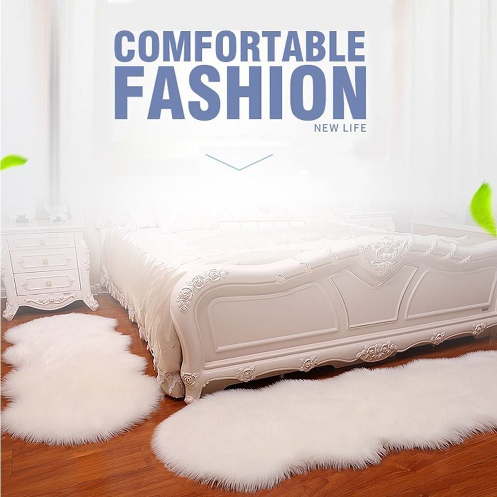 Washable Fluffy Shaggy Long Ha - Cow Mat Rubber 评论和价格