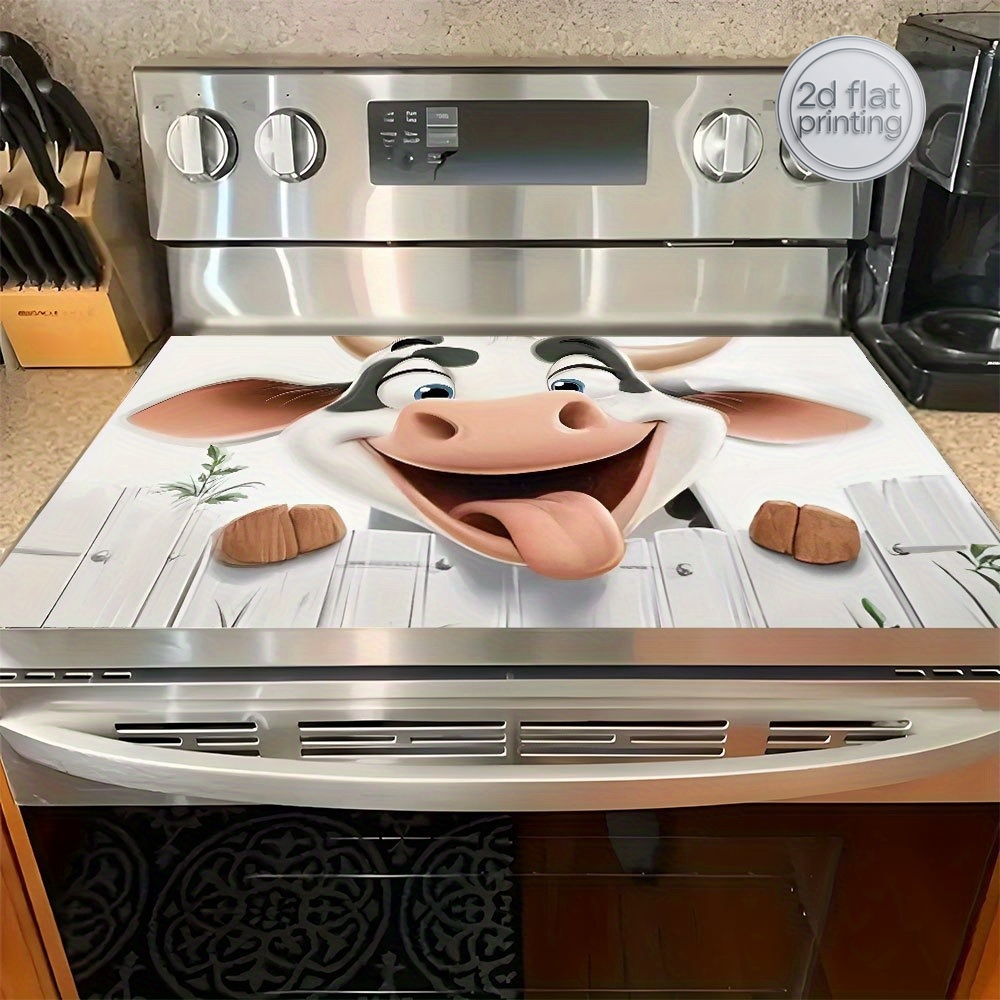 Cow-Print Stove Cover Mat – So - Cow Mat Rubber 评论和价格