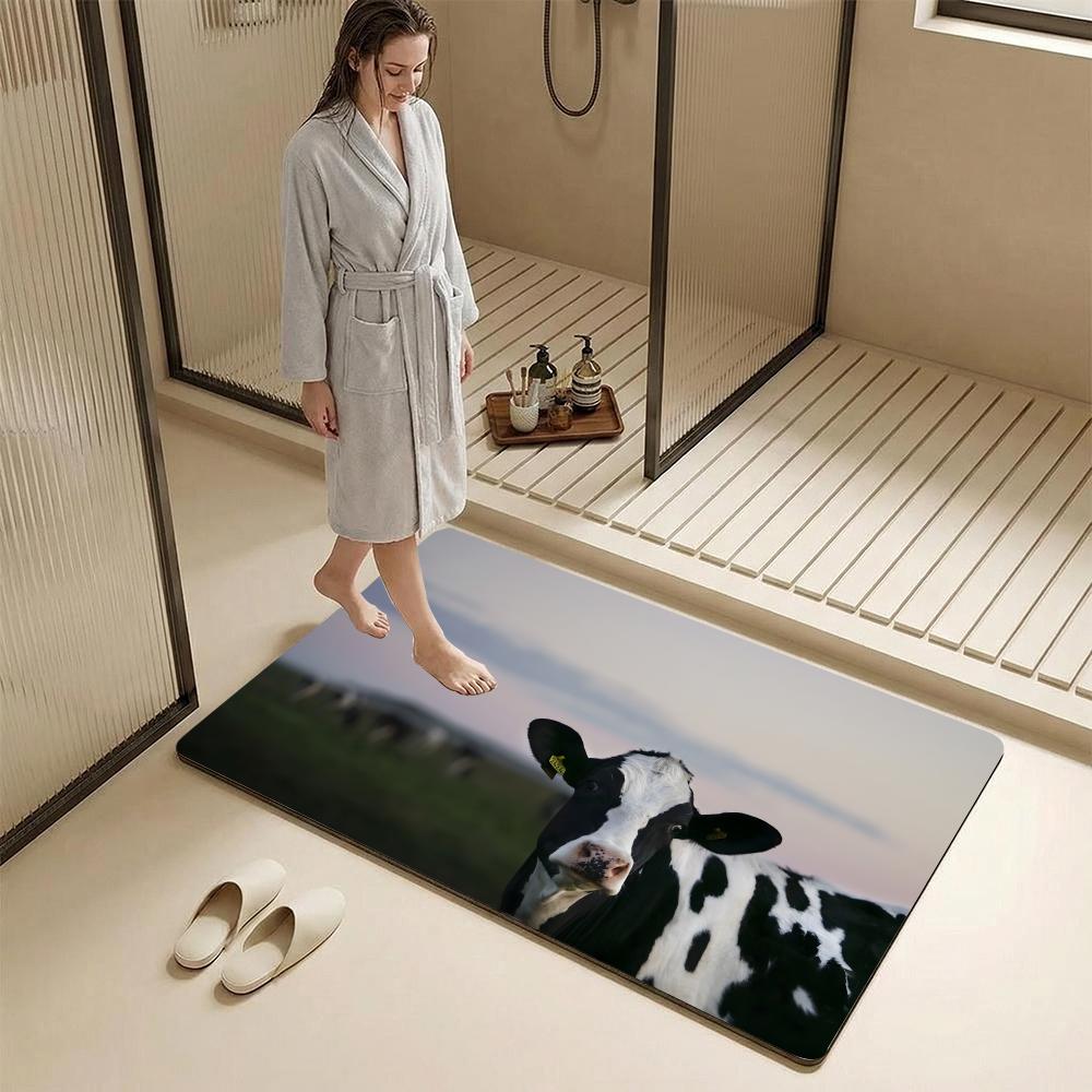 Abstract Cow Animal KWaii Floo - Cow Mat Rubber 评论和价格