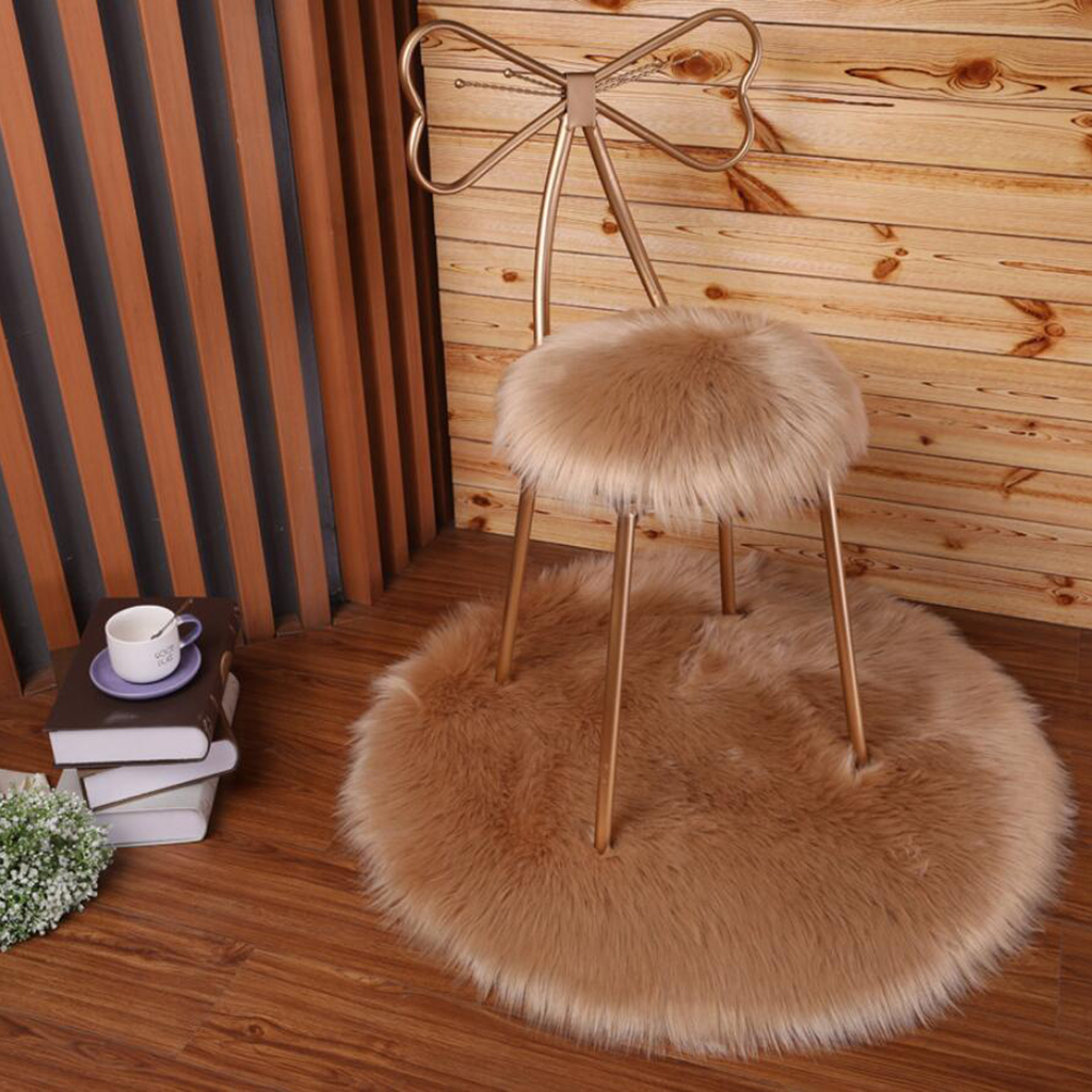 Faux Fur Sofa Seat Cushion Pad - Cow Mat Rubber 评论和价格