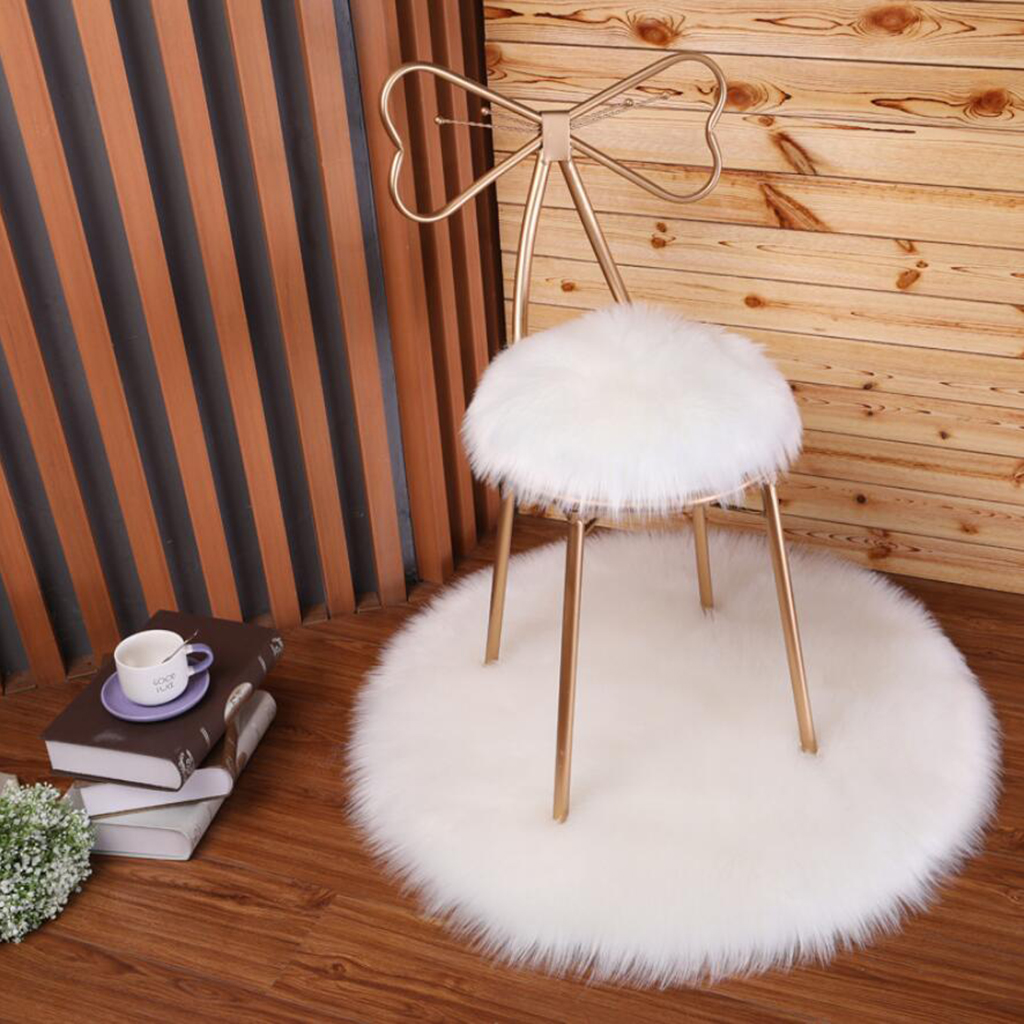 Faux Fur Sofa Seat Cushion Pad - Cow Mat Rubber 评论和价格