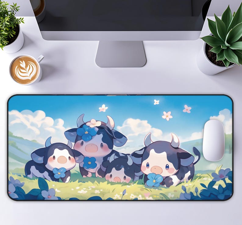 Cute Cow Table Pad, Cute Cow P - Cow Mat Rubber 评论和价格