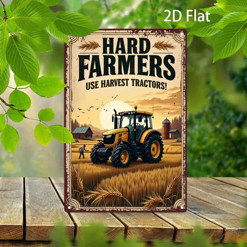 Vintage Farmhouse Metal Tin Si - Agriculture Farm House 评论和价格