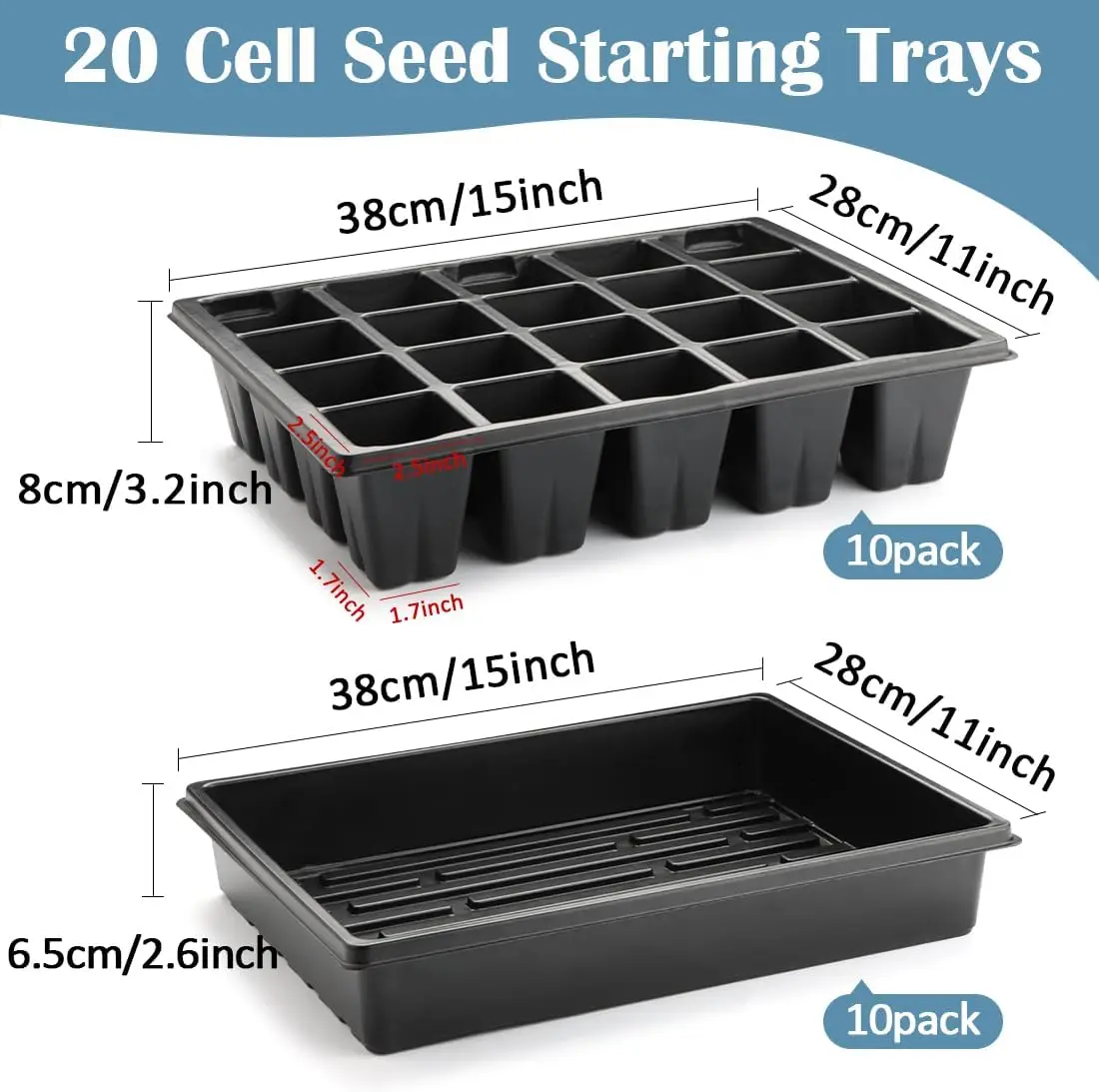 Ten Pack Two Point Five Inch S - Nursery Plug Tray 评论和价格