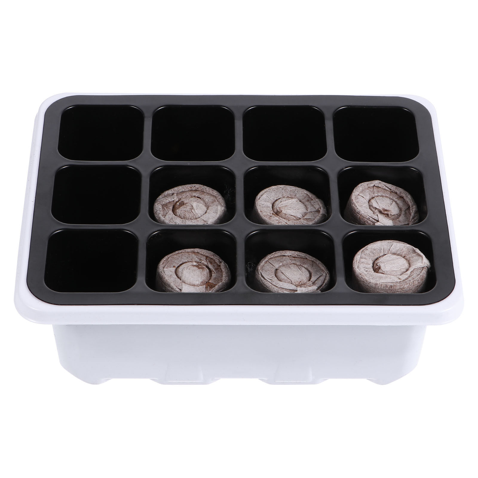 12pcs 1 Set Soil Starter Growi - Nursery Plug Tray 评论和价格