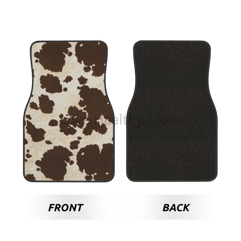 Cow Car Floor Mats Set of 4 Br - Cow Mat Rubber 评论和价格