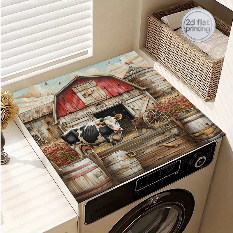 1pc Non-Slip Washer & Dryer To - Cow Mat Rubber 评论和价格